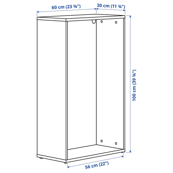 LASTARE Okvir, bela, 60x30x100 cm