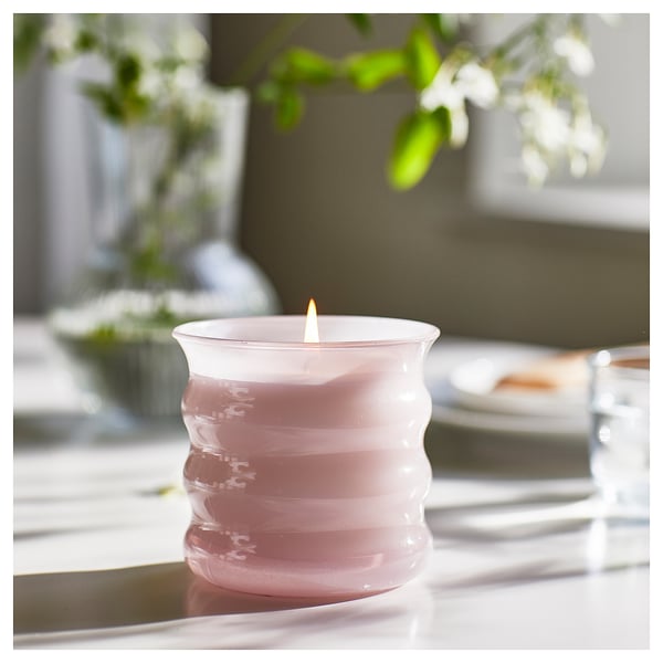 LUGNARE Mirisna sveća u čaši, Jasmin/roze, 50 h