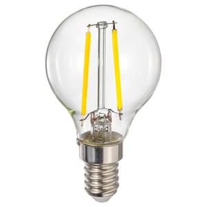 LUNNOM LED sijalica E14 260 lumena, podesivog intenziteta/kugla bistro staklo, 45 mm