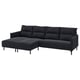 MANNARP Sofa 4-sed i lenjivci, Saxemara crno-plava