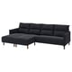 MANNARP Sofa 4-sed i lenjivci, Saxemara crno-plava