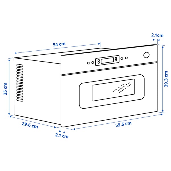 MATTRADITION Mikrotalasna s ventilatorom, IKEA 300 nerđajući čelik
