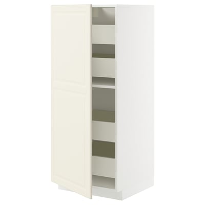 METOD / MAXIMERA Visoki element s fiokama, bela/Bodbyn prljavobela, 60x60x140 cm