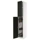 METOD Visoki element-ostava, bela/Lerhyttan crno bajcovano, 40x60x240 cm