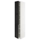 METOD Visoki element s policama/2 vrata, bela/Lerhyttan crno bajcovano, 40x60x220 cm