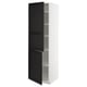 METOD Visoki element s policama/2 vrata, bela/Lerhyttan crno bajcovano, 60x60x200 cm
