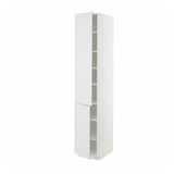 METOD Visoki element s policama/2 vrata, bela/Stensund bela, 40x60x220 cm