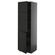 METOD Visoki element s policama/2 vrata, Crnosiva/Lerhyttan crno bajcovano, 60x60x200 cm