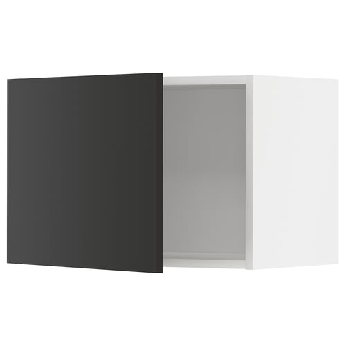 METOD Zidni element, bela/Nickebo boja antracita, mat, 60x40 cm