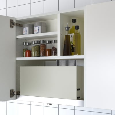 METOD Zidni element za ugradni aspirator, bela, 60x37x60 cm