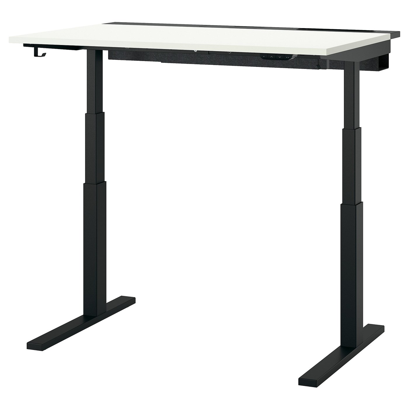 MITTZON Podokvir za podesivi radni sto, električno/crna, 120/140/160x80 cm