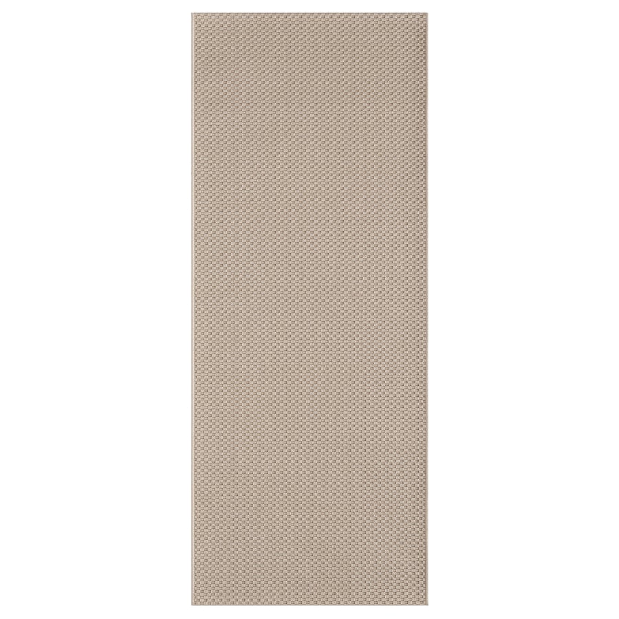 MORUM ravno tkani tepih, unutra/spolja, bež, 80x200 cm - IKEA