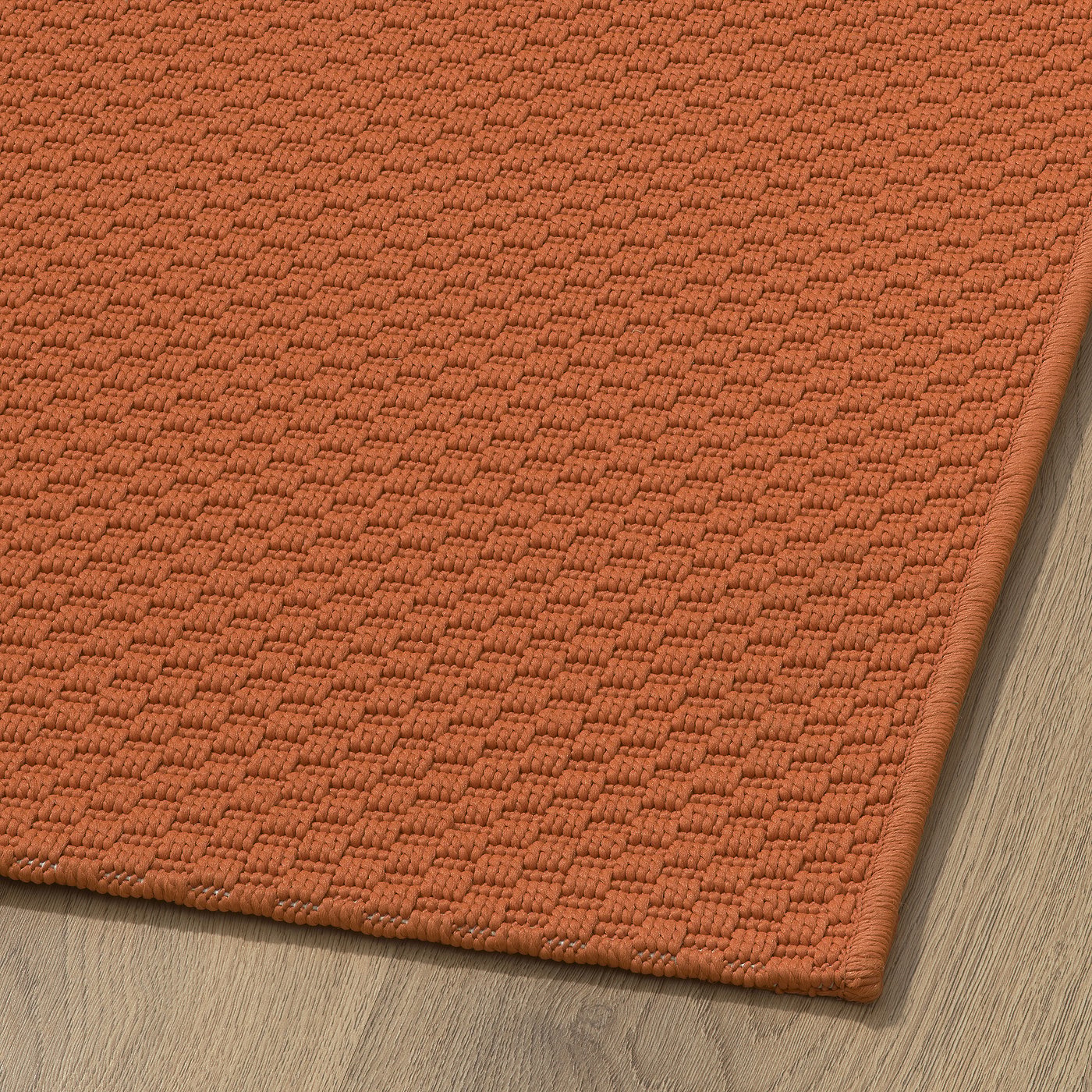 MORUM Plain woven carpet, indoor/outdoor, orange, 160x230 cm | MONTIKEA
