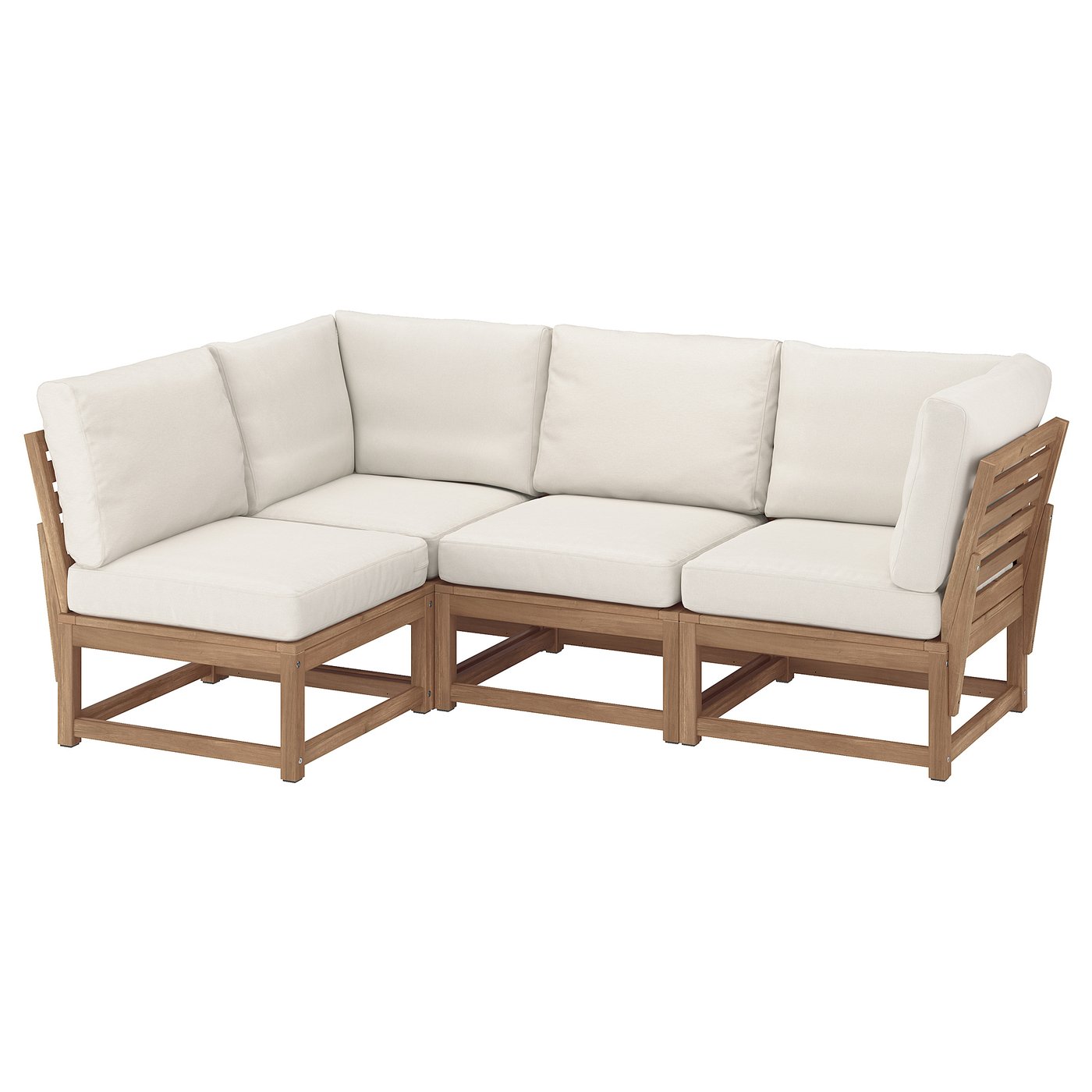 NÄMMARÖ ugaona sofa, trosed, napolju svetlosmeđe bajcovano/Frösön ...