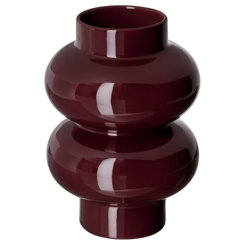PÄRLHÄGG Vaza, smeđe-crvena, 22 cm