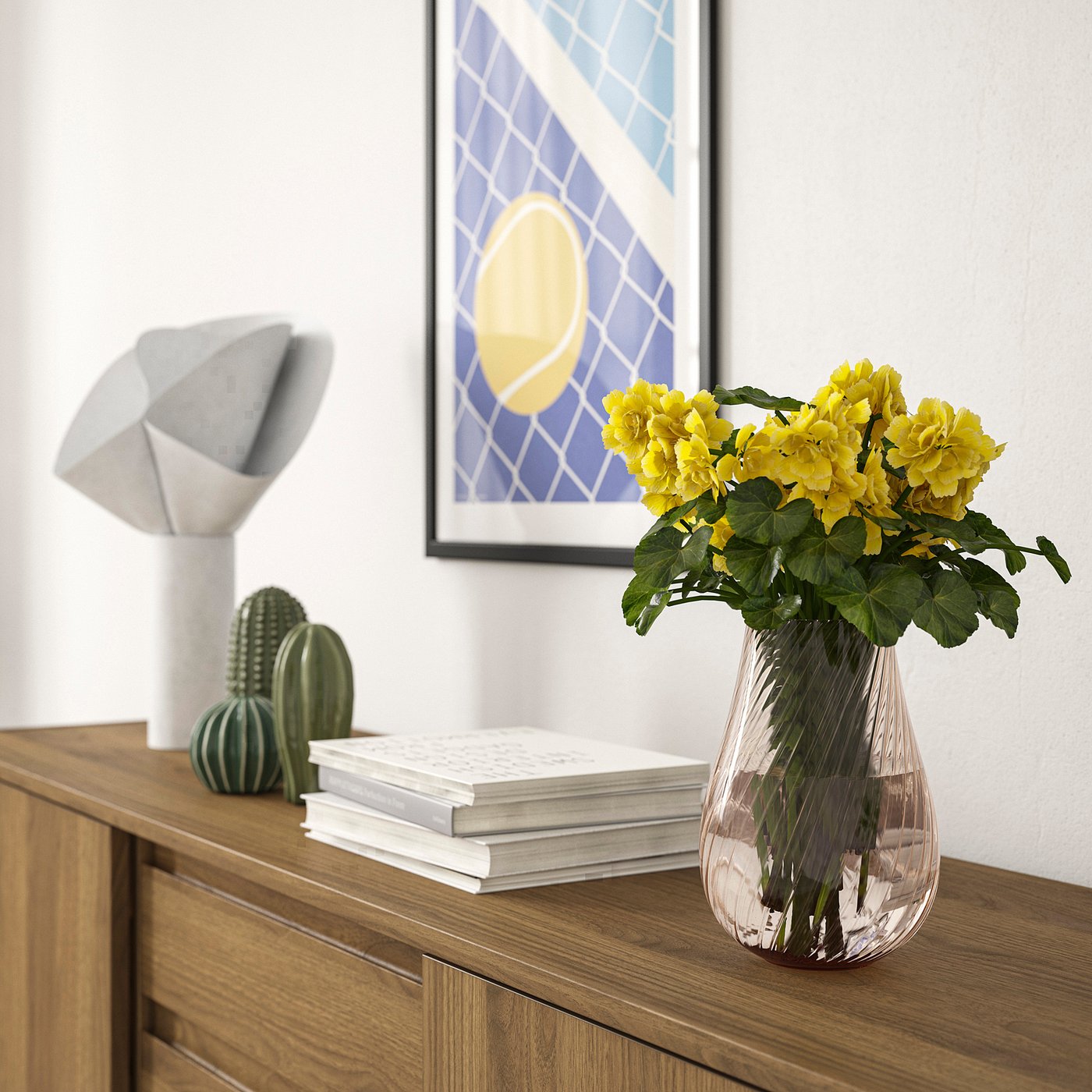 PÅSKÖTRÄD Vaza, staklo/svetlosmeđa, 20 cm