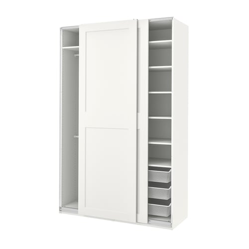 PAX / GRIMO Garderober, bela/bela, 150x66x236 cm