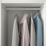 PLATSA Garderober s 2 vrata i 3 fioke, bela/FONNES bela, 300x57x241 cm