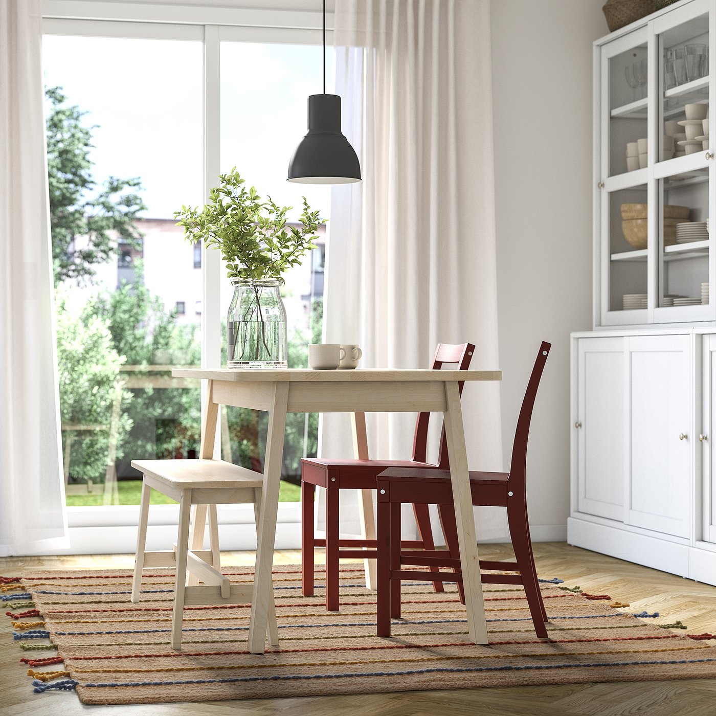 RAKLEV Tepih, ravno tkani, ručno tkano/natur raznobojno, 170x240 cm