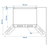 RIBBENÅS Frižider/zamrzivač s duplim vratima, IKEA 700 samostojeće/nerđajući čelik, 347/169 l