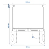 RIBBENÅS Frižider/zamrzivač s duplim vratima, IKEA 700 samostojeće/nerđajući čelik, 347/169 l
