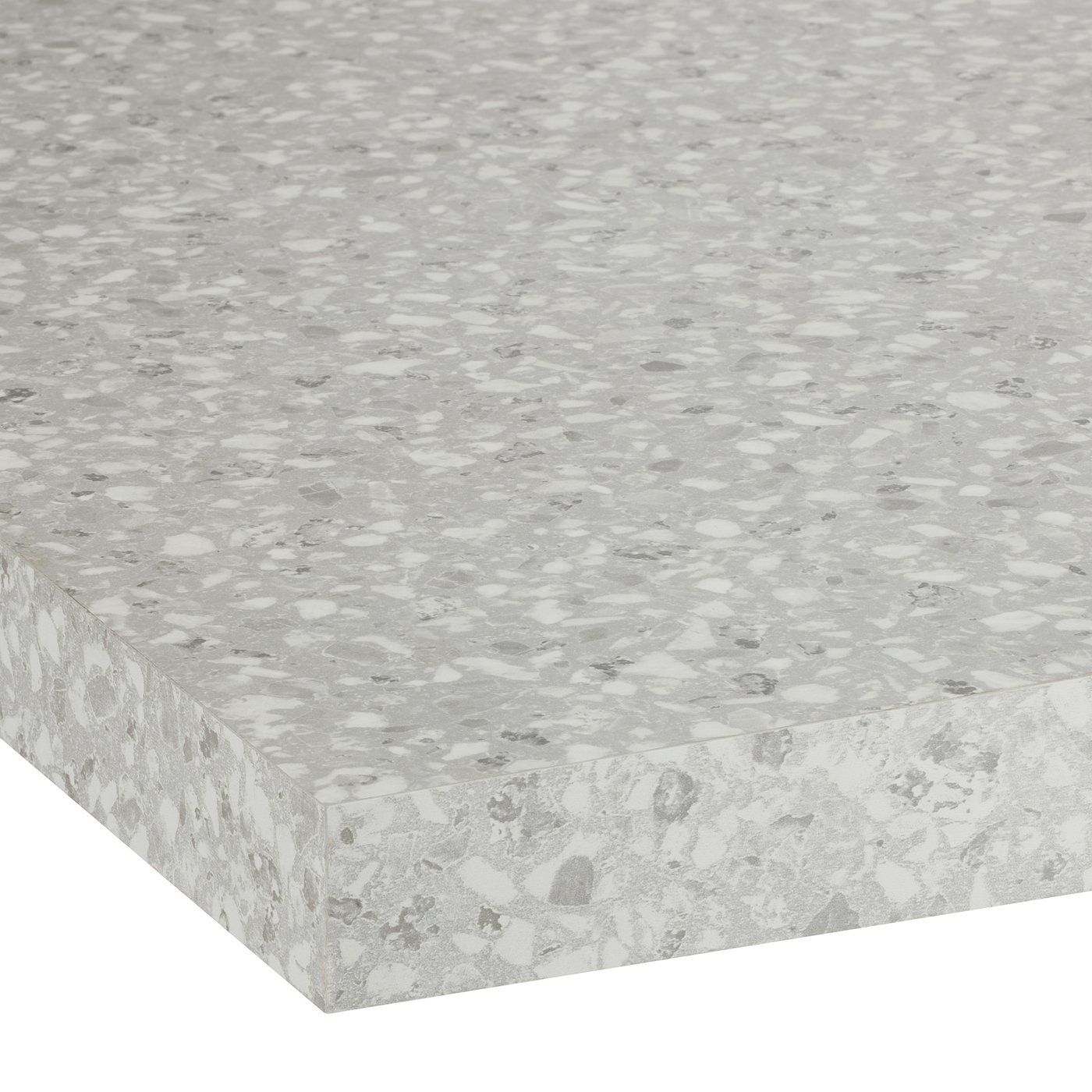 SÄLJAN Radna ploča, svetlosiva im. minerala/laminat, 246x3.8 cm