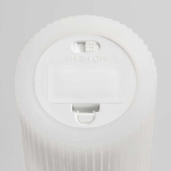 SILVERMÅS LED top sveća, 3 kom., na baterije bela