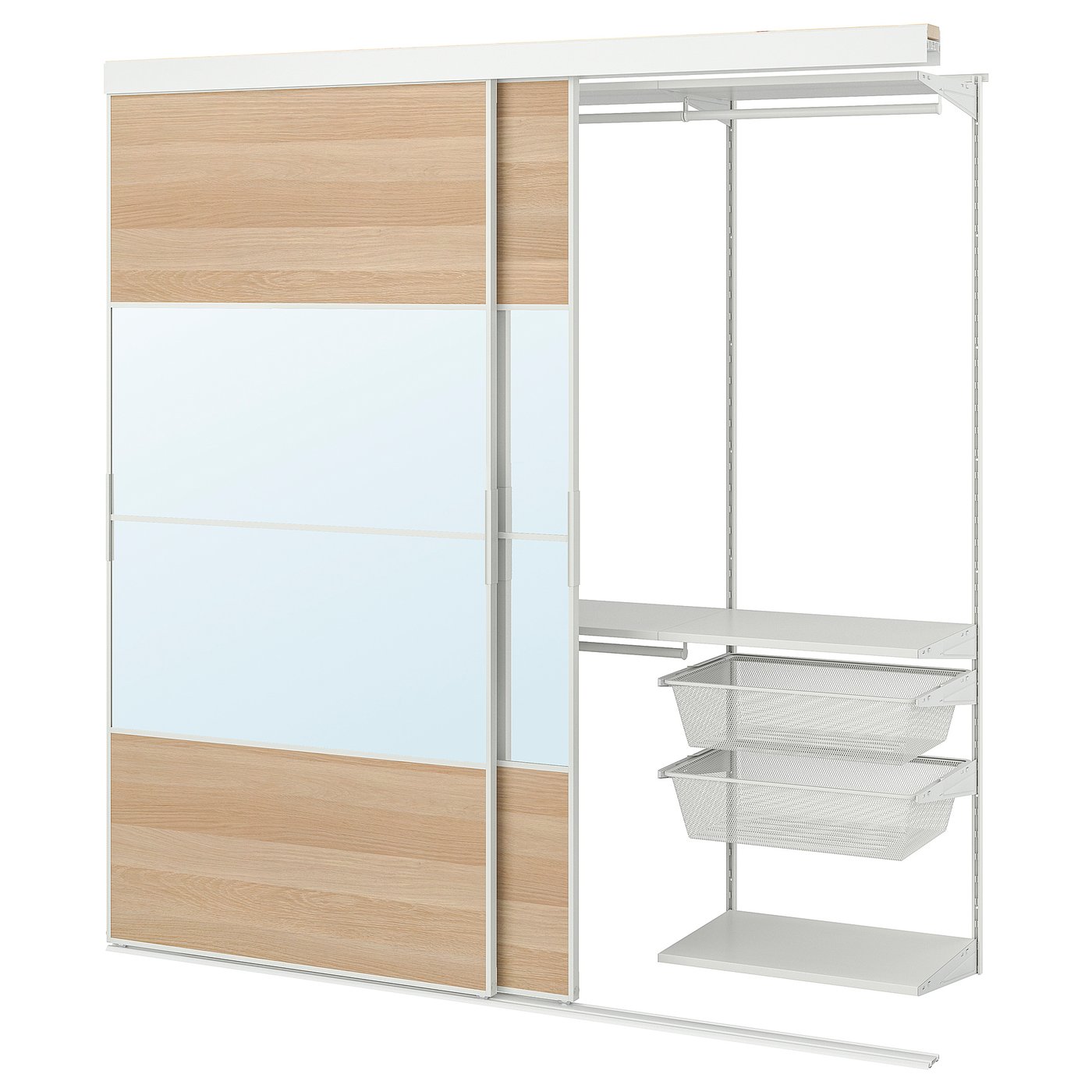 Garderober s kliznim vratima, 202x65x205 cm
