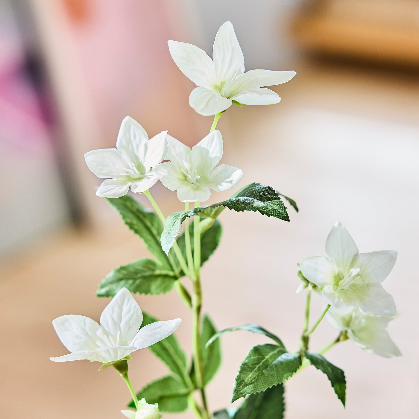 SMYCKA Veštački cvet, unutra/spolja Lisianthus/bela, 60 cm