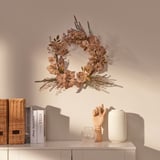 SMYCKA Veštački venac, unutra/spolja/osušeno smeđa, 45 cm