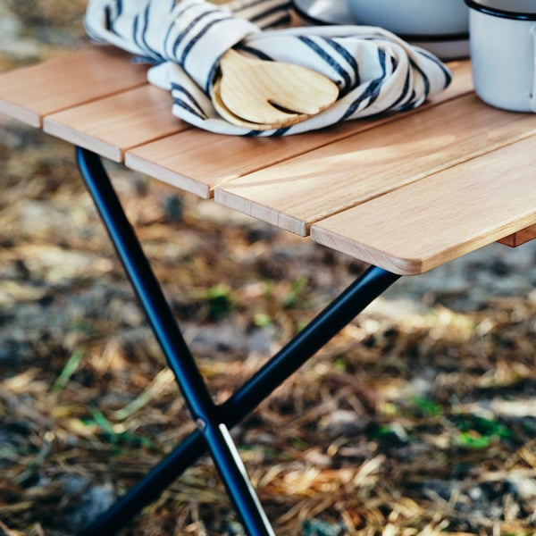 SOLUPPGÅNG Sklopivi sto, eukaliptus, 82 cm
