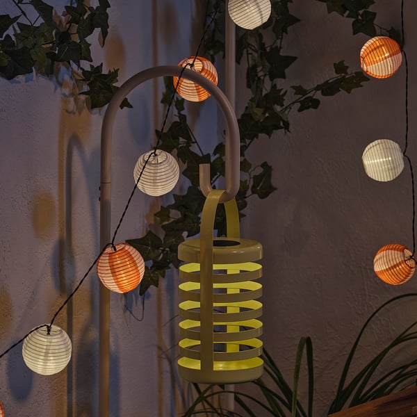 SOLVINDEN Stalak lampe, bež