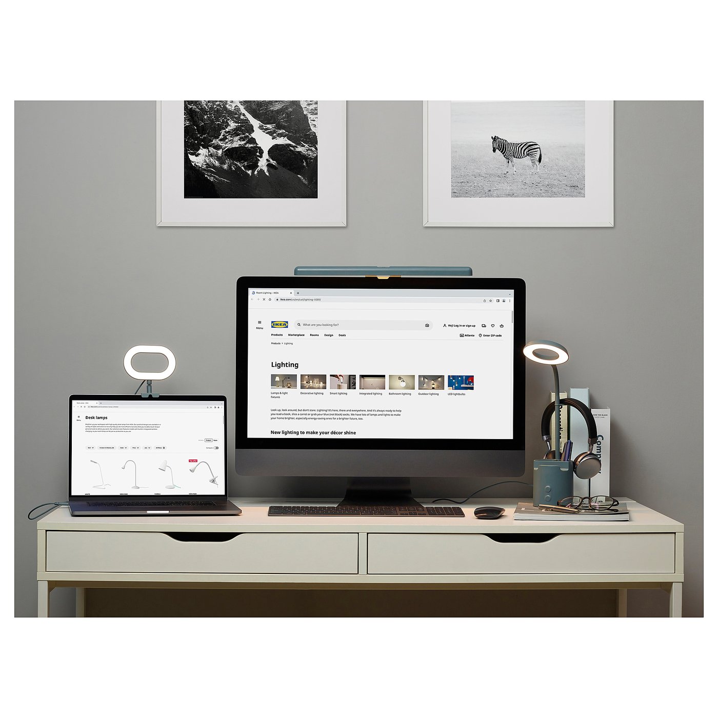 ST&Auml;NKREGN Prstenasta LED lampa, podesivog intenziteta/tirkizna