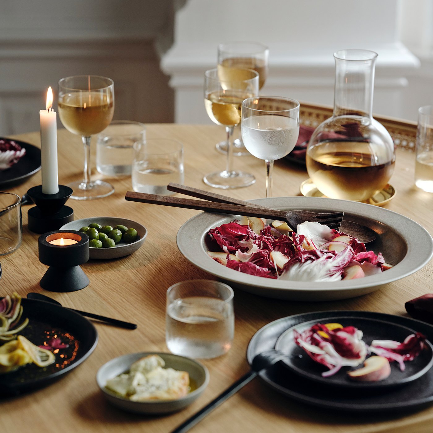 STOCKHOLM 2025 Činija za posluživanje, bež, 34 cm
