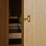 STOCKHOLM 2025 Element s 2 vrata, hrastov furnir, 80x40x126 cm