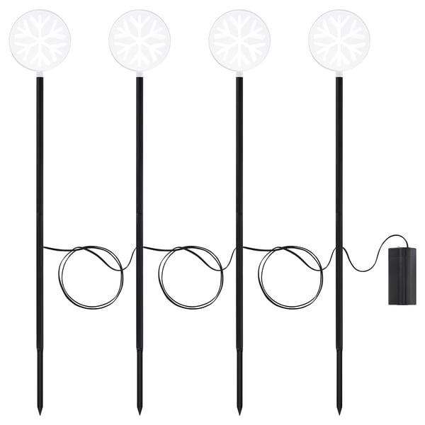 STRÅLA LED štap, na baterije napolju/pahulja, 60 cm