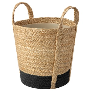 TÄRNMÅS Saksija, unutra/bež/crna, 24 cm