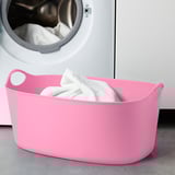 TORKIS Fleks. korpa za veš,unutra/spolja, roze, 35 l