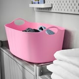 TORKIS Fleks. korpa za veš,unutra/spolja, roze, 35 l
