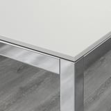 TORSBY Sto, hromirano/bela keramika, 135x85 cm