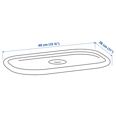 TROFAST Poklopac, bela, 40x28 cm