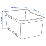 UPPSNOFSAD Kutija za odlaganje, crna, 25x17x12 cm/3.5 l