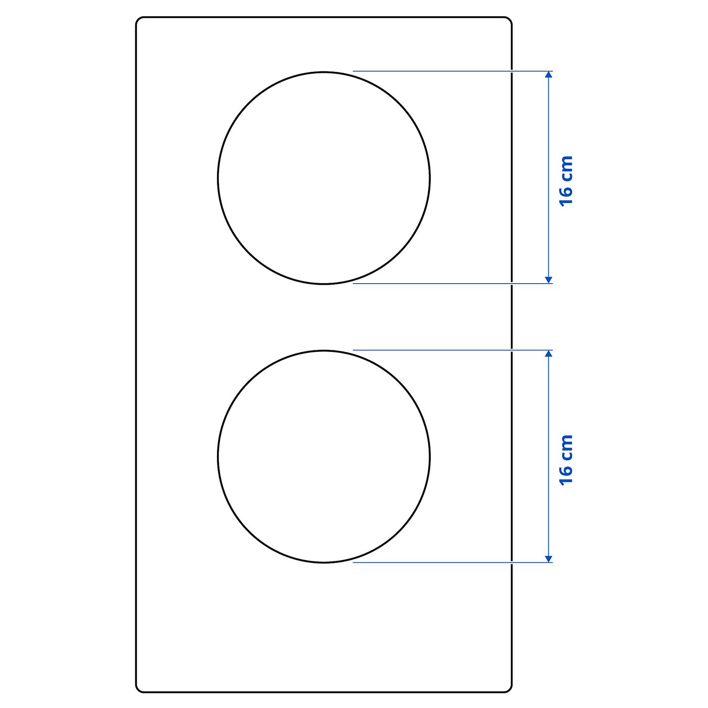 V&Auml;LBILDAD Indukciona ploča, IKEA 300 crna, 29 cm