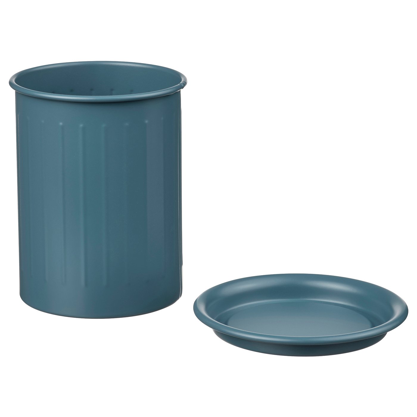 VÄLVÅRDAD Držač kuhinjskog pribora, tamnosiva-plava/galvanizovano, 13 cm
