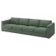 VIMLE Sofa 4-sed, Knäbäck sivozelena