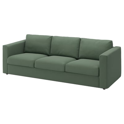 VIMLE Sofa trosed, Knäbäck sivozelena