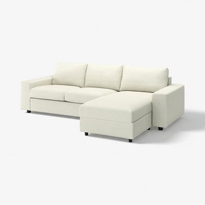 VIMLE Sofa trosed s lenjivcem, sa širokim rukohvatima/Gunnared bež