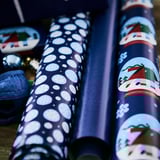 VINTERFINT Rolna ukrasnog papira, razne šare plava, 3x0.7 m/2.10 m²