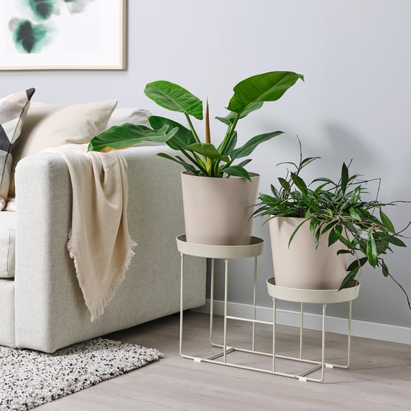 VITLÖK Stalak za biljke, unutra/spolja bež, 38 cm