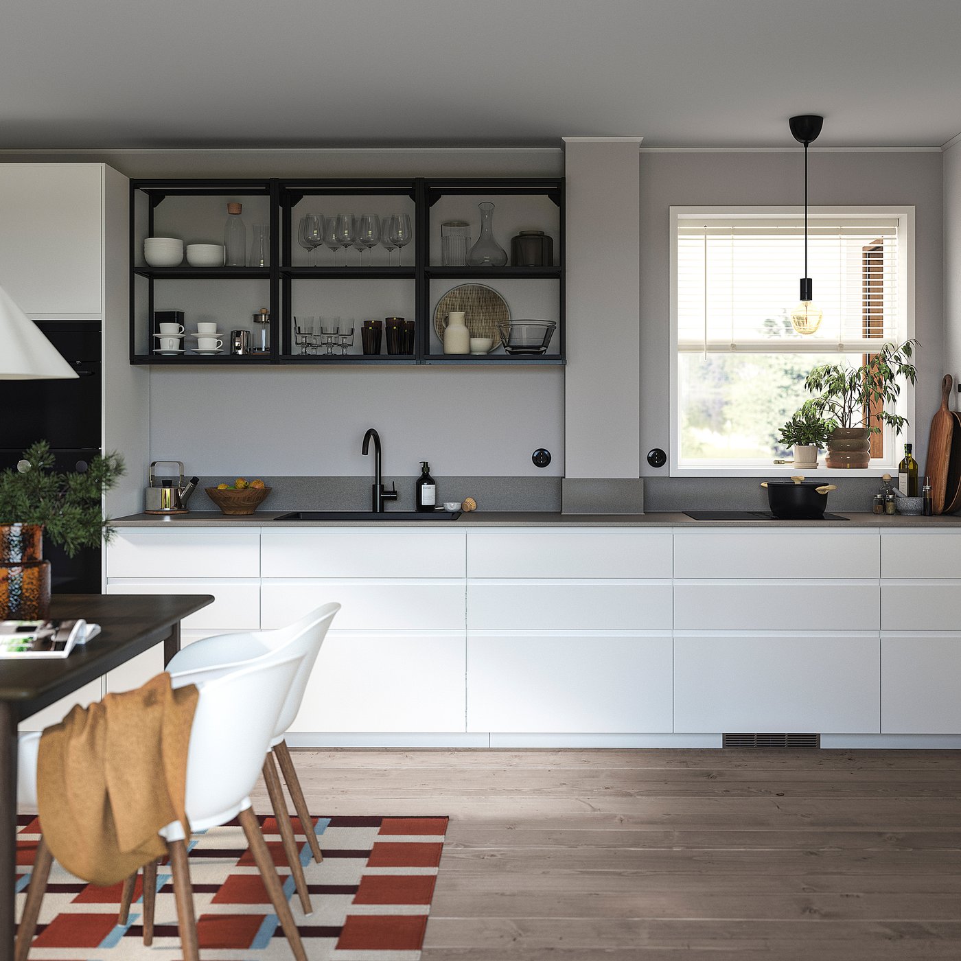 VOXTORP Vrata, matirano bela, 40x80 cm